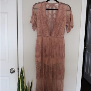 Honey Punch Lace Romper/Dress